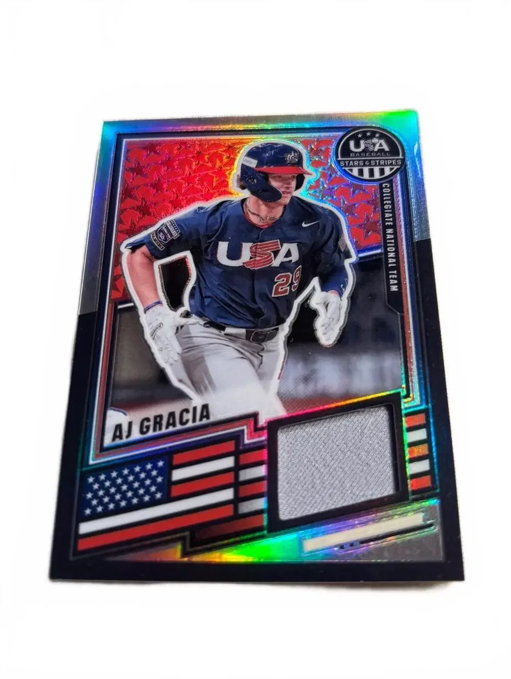 2026 Panini USA Baseball Stars & Stripes AJ Gracia Collegiat